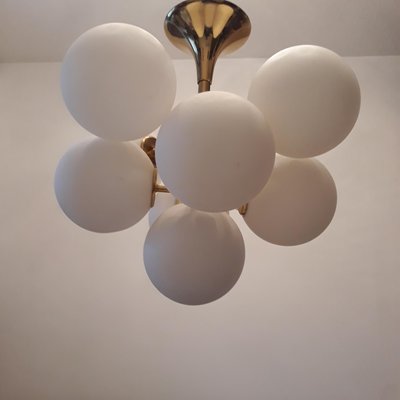 Space Age Ceiling Lamp by Max Bill for Temde, 1960s-GVR-837365