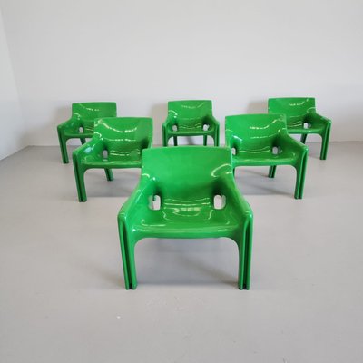 Space Age Chair in Green Plastic by Vico Magistretti for Artemide, 1970s-PRS-1941502