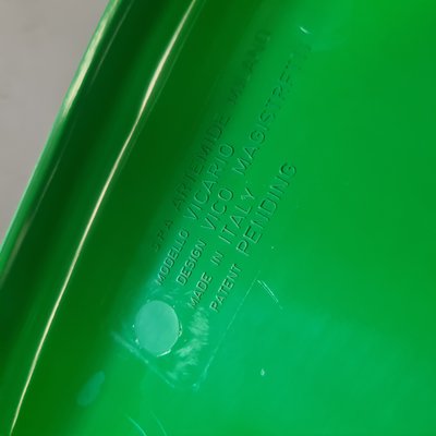 Space Age Chair in Green Plastic by Vico Magistretti for Artemide, 1970s-PRS-1941502