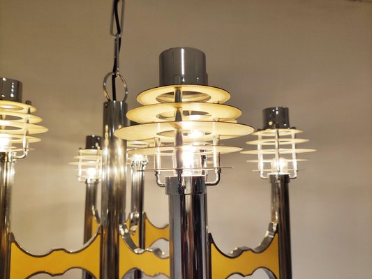 Space Age Chandelier by Gaetano Sciolari, 1970s-IRH-959339