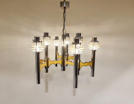 Space Age Chandelier by Gaetano Sciolari, 1970s-IRH-959339