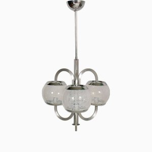 Space Age Chandelier in Murano Glass from Mazzega, 1960s-NJV-2032364