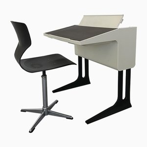 Space Age Children's Desk and Chair by Luigi Colani for Flötotto, Set of 2-JWH-1326429