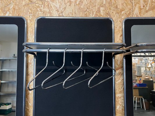 Space Age Chrome 3-Piece Wall Coat Rack from Läsko, 1960s-1970s, Set of 3-EJL-1448774