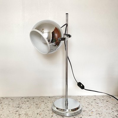 Space Age Chrome Eyball Desk Lamp by Goffredo Reggiani, 1960s-OLQ-1820505