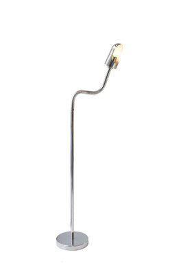 Space Age Chromed Tube Floor Lamp, Italy, 1960s-UZ-1422525