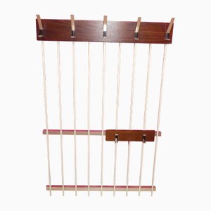 Space Age Coat Rack in White/Brown-AFE-2040292