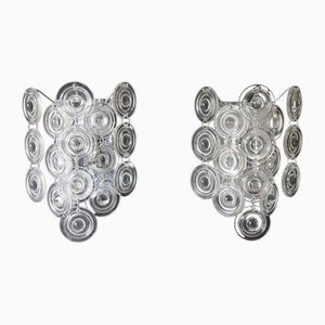 Space Age Crystal Wall Lights from Kinkeldey, 1970s, Set of 2-FJP-1817162