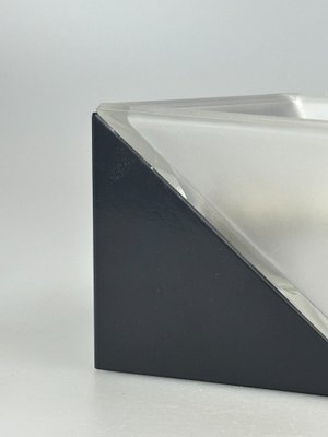 Space Age Cube Wall Lamp in Ice Glass from Peill & Putzler, 1970s-EJL-1817746