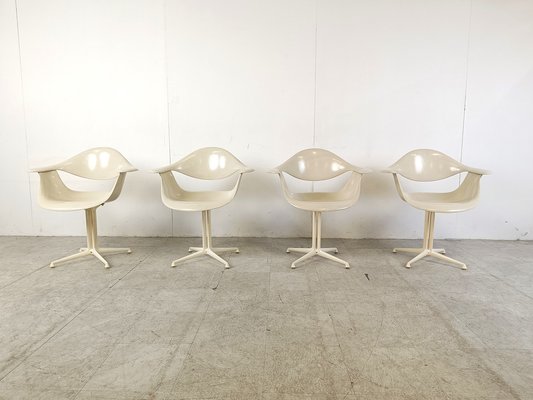 Space Age Daf Chairs by George Nelson for Herman Miller, 1960s, Set of 4-IRH-1741559