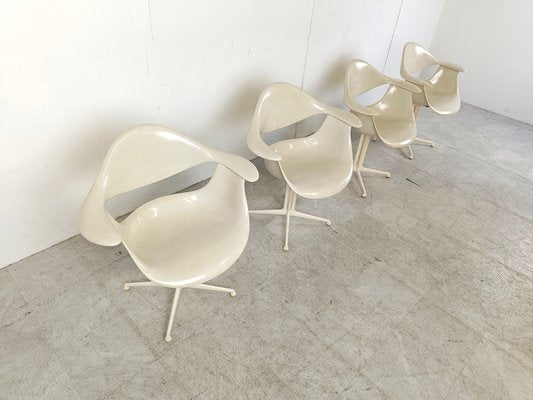 Space Age Daf Chairs by George Nelson for Herman Miller, 1960s, Set of 4-IRH-1741559