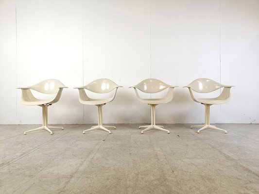 Space Age Daf Chairs by George Nelson for Herman Miller, 1960s, Set of 4-IRH-1741559