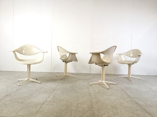 Space Age Daf Chairs by George Nelson for Herman Miller, 1960s, Set of 4-IRH-1741559