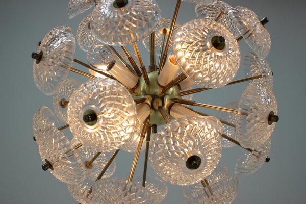 Space Age Dandelion Sputnik Pendants, 1970s, Set of 4-TZ-970477