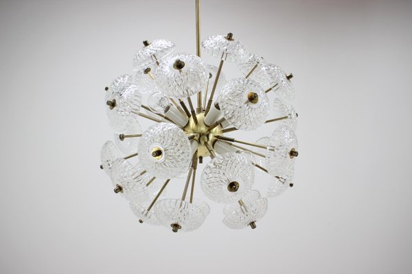 Space Age Dandelion Sputnik Pendants, 1970s, Set of 4-TZ-970477