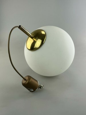 Space Age Design Opal Brass Glass Ceiling Ball Lamp-EJL-1140639