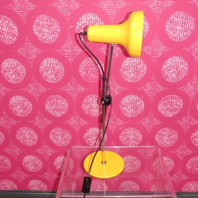 Space Age Desk Lamp with Yellow Ball Joint, 1970s-AFE-2042934