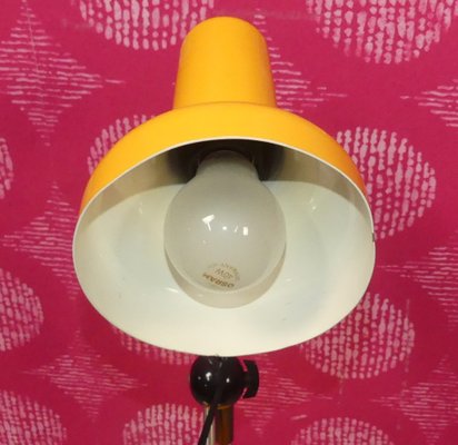 Space Age Desk Lamp with Yellow Ball Joint, 1970s-AFE-2042934