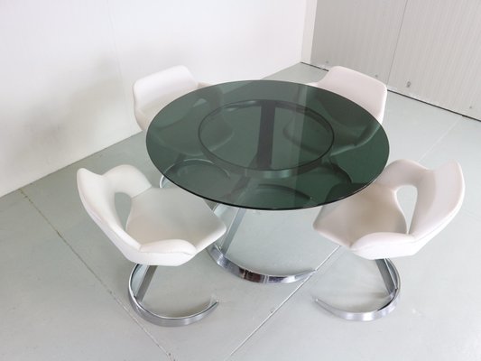 Space Age Dining Room Set by Boris Tabacoff, France, 1970s, Set of 5-DT-2026187