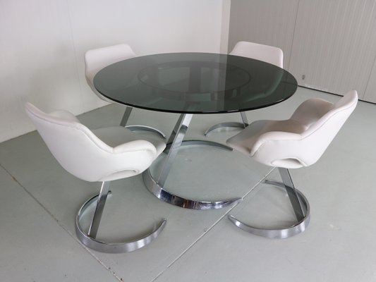 Space Age Dining Room Set by Boris Tabacoff, France, 1970s, Set of 5-DT-2026187