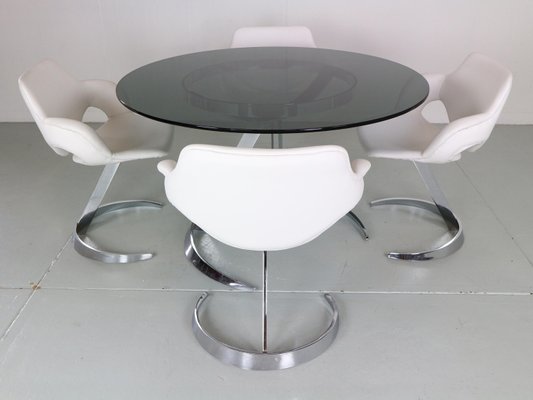 Space Age Dining Room Set by Boris Tabacoff, France, 1970s, Set of 5-DT-2026187