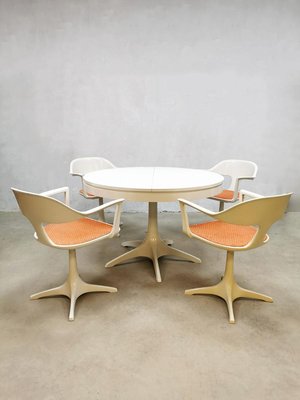 Space Age Dining Set by Konrad Schäfer for Interlübke, Set of 5-BW-1289348