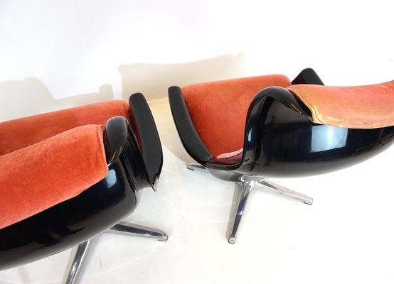 Space Age Dux Galaxy Lounge Chairs by Yngvar Sandström for Dux, 1970s, Set of 2-HUW-1745939