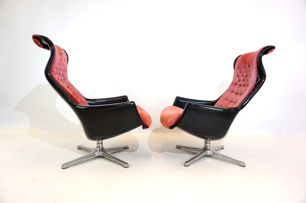 Space Age Dux Galaxy Lounge Chairs by Yngvar Sandström for Dux, 1970s, Set of 2-HUW-1745939