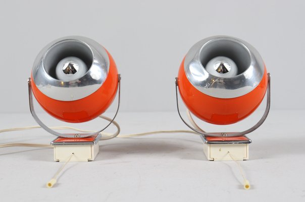 Space Age Eye Ball Wall Lamps, Germany, 1970s, Set of 2-DLB-1796736