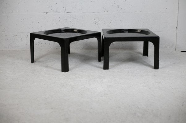 Space Age Fiberglass Coffee Tables, 1970s, Set of 2-MAO-1047978