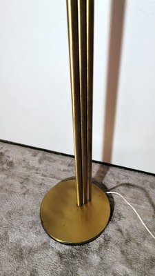 Space Age Floor Lamp in Brass and Murano Glass, 1960-QRS-1769637