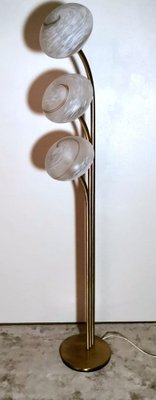 Space Age Floor Lamp in Brass and Murano Glass, 1960-QRS-1769637