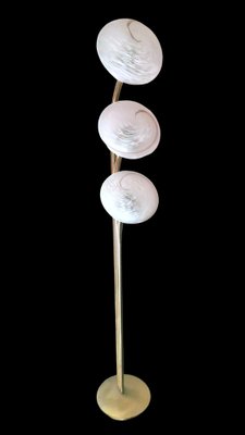 Space Age Floor Lamp in Brass and Murano Glass, 1960-QRS-1769637