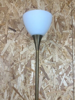 Space Age Floor Lamp in Brass & Glass from Hillebrand Lighting, 1960s / 70s-EJL-1327719