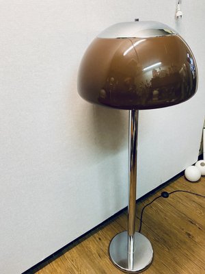 Space Age Floor Lamp in Brown and Chrome from Cosack, 1970s-PYR-1815614