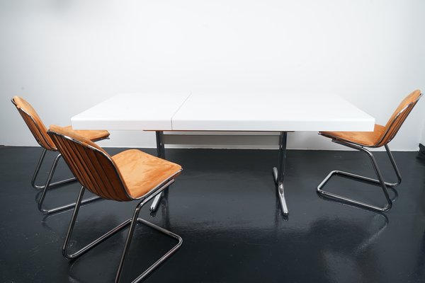 Space Age German Extending Dining Table or Desk, 1970s-CIP-1078788