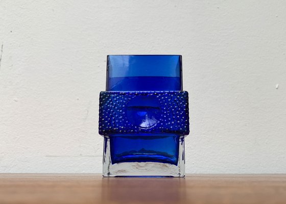 Space Age Glass Block Vase, 1960s-UAH-1337885