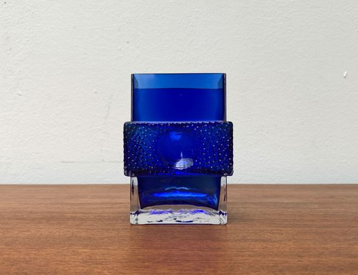 Space Age Glass Block Vase, 1960s-UAH-1337885