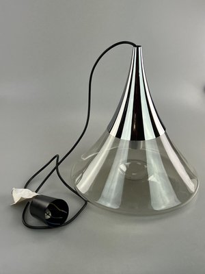 Space Age Glass Ceiling Lamp from Glassworks Limburg, 1960s-EJL-1359857