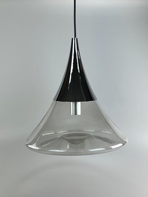 Space Age Glass Ceiling Lamp from Glassworks Limburg, 1960s-EJL-1359857