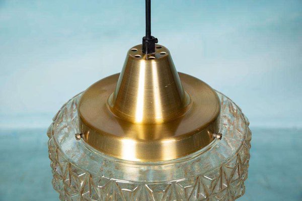 Space Age Glass Hanging Lamp, 1970s-HGA-2041704