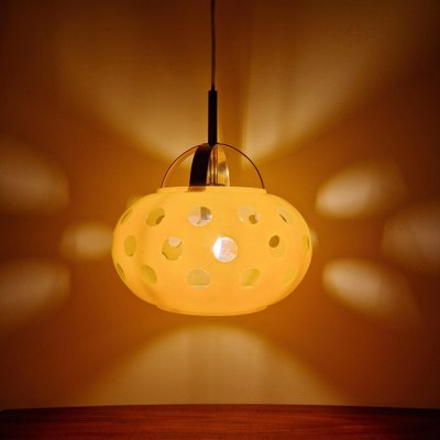 Space Age Glass Pendant Lamp, 1960s-ZPB-1817687