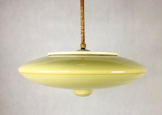 Space Age Glass Pendant Lamp from Meissen, 1950s-ZCY-1375839