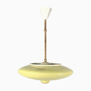 Space Age Glass Pendant Lamp from Meissen, 1950s-ZCY-1375839