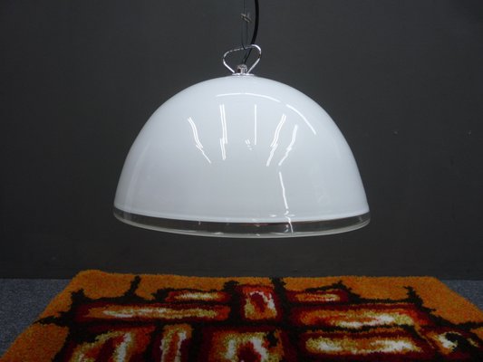 Space-Age Glass Pendant Lamp, Italy, 1970s-UG-2021217