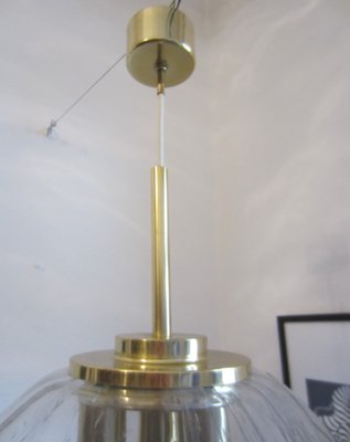 Space Age Gold Ball Glass Ceiling Lamp from Doria Leuchten, Germany, 1970s-ICI-2032348