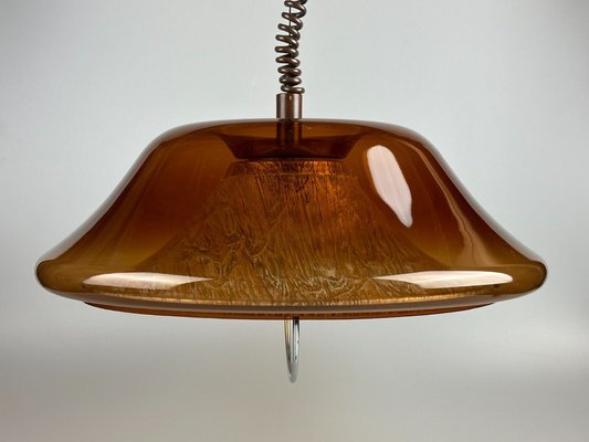 Space Age Hanging Lamp in Acrylic, Plastic & Metal, 1970s-EJL-1721646