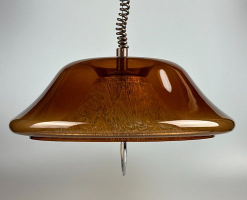 Space Age Hanging Lamp in Acrylic, Plastic & Metal, 1970s-EJL-1721646