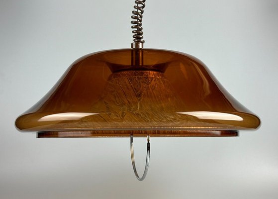 Space Age Hanging Lamp in Acrylic, Plastic & Metal, 1970s-EJL-1721646