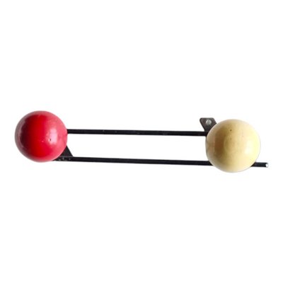 Space Age Iron and Wood Coat Rack-LLP-1789913